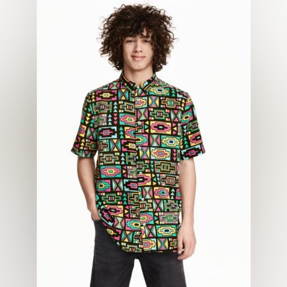 H&M Other - Men's Medium H&M LOVES COACHELLA-  SHORT SLEEVE BUTTON UP